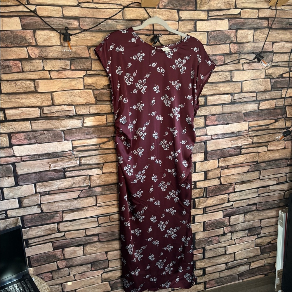 Target’s a new day Maroon Dress with Light Floral Pattern